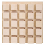 Calendrier de l'avent avec cases aimant&eacute;es 36 x 36 cm