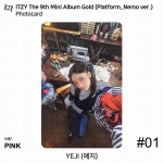 ITZY 9. minialbumi kuldplatvorm Nemo ver fotokaardi plakat QR YEJI RYUJIN KPOP Yeji - PC Pink #1