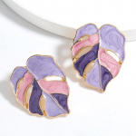 1 paar retro liialdatud emailitud rohelised roosad lehtede ripatsiga k&otilde;rvar&otilde;ngad naistele moelehed k&otilde;rvar&otilde;ngad esteetilised pulmaehted A1