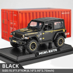1/32 Skaala Wrangler Maastur 7 ust Wrangler Diecast M&auml;nguauto Mudelile, Metallisulamist S&otilde;iduk Lastele Poistele T&uuml;drukutele T&auml;iskasvanutele, Uksed Avanevad, Valgus must