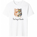 QICED Suvine l&uuml;hikeste varrukatega T-s&auml;rk Meeste O-kaelusega Trend Bottom s&auml;rk S