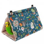 Lemmikloomatarbed Papagoi puuvillane pesa s&uuml;gis- ja talvine paksenenud talvine linnupesa linnu v&otilde;rkkiik linnumaja, kolmnurkne pesa Small size without hole