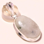 Rainbow Moonstone Gemstone Pendant Handmade Unique Design Jewelry 1.7 c0j94