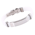 Titaanist terasest k&auml;ev&otilde;ru, populaarne silikoonist moodne k&auml;ev&otilde;ru, roostevabast terasest reguleeritav k&auml;ev&otilde;ru valge