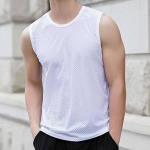 Suured, hingavad varrukateta topid, suvised kiirelt kuivavad sportlikud fitness-meeste vestid, v&auml;rvilised singlid 5XL