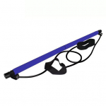 Pilatese latt takistuskummiga j&otilde;utreeninguks, keha venitamiseks, jala-, puusa-, v&ouml;&ouml;-, k&auml;elihaste treenimiseks, kodune j&otilde;usaal, treening meestele ja naistele, spordivarustus sinine