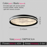 Magamistoa laelamp V&auml;rviline pilv Minimalistlik Valgus Luksuslik Moodne Lihtne Led T&auml;isspektriga Silmade Kaitse Elutoa Lamp Diameter 40cm must