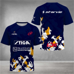 Stiilne 3D-prinditud meeste T-s&auml;rk padeli jersey hingav kiiresti kuivav tennise l&uuml;hikeste varrukatega T-s&auml;rk suur suurus spordir&otilde;ivad treeningriided 4XL