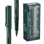 LAMY Harry Potter Slytherini eriv&auml;ljaande t&auml;itesulepea maja graveeringuga EF suurus terasest tintsust kerge alumiiniumkorpus Sisaldab LAMY T 10 sinist gray
