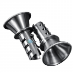 Roostevabast terasest k&auml;sitsi pressitud sidrunipressi, puuviljaapelsini tsitrusviljade mahlapress