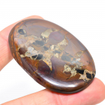 Mud Crack Fossil 3.9x6.1mm Natural Cabochon Fine Loose 120.8Cts. o9e18 pruun