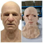 Cosplay kiilas vanamehe kortsude n&auml;omask Halloweeni peo karnevali rekvisiidid