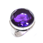 Amethyst Handmade 925 Sterling Silver Jewelry Ring Size 7 q4d45