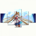5-osaline meremeest&uuml;druk, anime HD-print Seinakunst, l&otilde;uendikunst elamiseks Maalimine Seinakunst Kaasaegne kodukaunistus Kodumaalikunst Ilma raamita 20x35cm*2 20x45cm*2 20x55cm*1