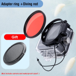 16X Makro HD Filter GoPro 11 10 9 8 Black Veekindlale korpusele Sukeldumisfilter Punane Lilla Filter + Objektiivikate + 58mm Adapterr&otilde;ngas