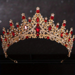 Barokk-kristalltiaarad ja kroonid naistele Pruut Strassiga Ballikleit Diadeem Pruudi Pulma Juukseaksessuaarid Ehted Kroon Tiaara