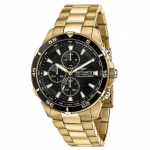 Sector ADV2500 Kronograaf Kuldne Toon Roostevaba Teras Must Tihvtid Kvarts R3273643008 100M Meeste K&auml;ekell