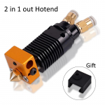 2 in 1 V&auml;lja Kahev&auml;rviline J-Head Metallist Kuumotsik PTFE Toruga Prindipea Komplekt CR10 CR10S Ender 3 Seeria Ekstruuder 3D Printeri Osad Hotend