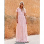 Naiste kleit Temperament Elegantne T&uuml;ll S&uuml;gava V-kaelusega Tupp Pulmakleit Pikk Kleit &Otilde;htukleit 2XL