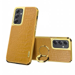 360&deg; p&ouml;&ouml;rleva r&otilde;ngaga autohoidik Krokodillimustriga nahast telefoni&uuml;mbris Samsung S23 S22 S21 S24 Ultra S20 FE A55 A54 A53 A52 A35 jaoks For Galaxy S10 oranž