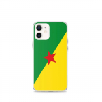 Coque T&eacute;lephone Drapeau Guyane &ndash; iPhone 12 mini