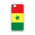 Coque pour iPhone - PIXELFORMA - iPhone 7 - Drapeau du S&eacute;n&eacute;gal - Silikoonist supp - Optimaalne kaitse