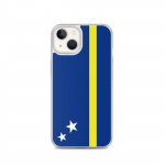 Coque pour iPhone - Drapeau de curacao - iPhone 13 - Silikoonist supp - Design l&eacute;ger - Bleu