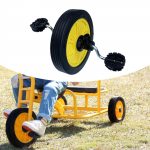 Laste kolmerattalise ratas Laste jalgratas Libisemisvastane Laagriga Telg Kolmerattaliste jaoks Tarvik T&ouml;&ouml;riist Rattad Front Wheel Yellow