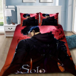 Anime Solo Leveling Tekikott Padjap&uuml;&uuml;r Voodipesukomplekt T&auml;iskasvanud Poiss T&uuml;druk Magamistoa Kaunistus Laste Kingitus &Uuml;he- v&otilde;i Kahekohaline Suur Suurus US Twin(172x218cm)