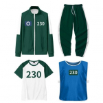 4 tk/komplekt Kalmaari sari Cosplay kost&uuml;&uuml;m dressipluus jakk p&uuml;ksid T-s&auml;rk vestikomplekt lukuga jakk n&ouml;&ouml;riga p&uuml;ksid spordikost&uuml;&uuml;m cosplay pidude jaoks igap&auml;evaseks kandmiseks 3XL H