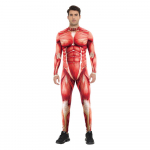 Meeste lihaste retuusid &uuml;hes t&uuml;kis Inimkeha Digitaaltr&uuml;kk Halloweeni Cosplay Kost&uuml;&uuml;mid Kombinesoon t&auml;iskasvanutele Peo rollim&auml;ngu riietus S