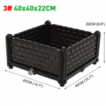 K&otilde;rgendatud istutuskast Ristk&uuml;likukujuline lillepott K&otilde;rgendatud peenar Aia potid ja istutuskonteinerid K&ouml;&ouml;giviljad Lilled Taimed Kasvata K&otilde;rgendatult 40*40*22cm