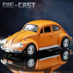 1:18 M&otilde;rtsukas Sulam Klassikalise Auto Mudel Valatud Metallist S&otilde;idukid Auto Mudel K&otilde;rge Simulatsioon Heli Valgus Kogumine Laste M&auml;nguasjad Kingitus oranž