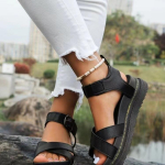 2024 Uued Naiste Suvised Mugavusjalatsid Mood Avatud Varbaga Naiste Sandaalid Platvormsandaalid Suur Suurus &Uuml;hesuunalise Pandlaga Naiste Jalan&otilde;ud 36