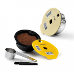 Korduvkasutatavad kohvikapslid BOSCH-s masinale Tassimo Happy Vivy Roostevabast terasest t&auml;idetavad kohvimasina filtrid 180ML/220ML