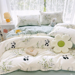 Voodipesu Neljaosaline Komplekt Puuvillane Voodilina Tekikott Padjap&uuml;&uuml;r 1.2m bed