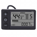 24V 36V 48V LCD-ekraaniga Elektrijalgratta S866 LCD-ekraaniga M&otilde;&otilde;dik 24V 36V 48V Juhtpaneel Veekindla Pistikutega must