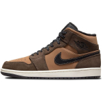 Air Jordan 1 Mid SE Dark Chocolate Meeste Tossud Pruun Archaeo-Brown Must DC7294-200 42.5