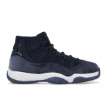 Air Jordan 11 Retro kesk&ouml;&ouml;sinine sametist naiste tossud sinine metallik-h&otilde;bedane valge AR0715-441 35.5