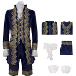 18. sajandi meeste viktoriaanlik kost&uuml;&uuml;m Regency frakk-jakk Marie Antoinette'i kost&uuml;&uuml;mikomplekt Halloweeni peokost&uuml;&uuml;m XS gray