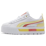 Puma Mayze Fs Interest Mugavad Paksude Taldadega Madalad Tennised Naiste Tennised Valge Kollane 387474-03 37