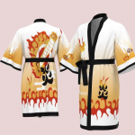 Demon Slayer Kimono - Tanjiro ja Nezuko stiilis unisex haori mantel Free size Adult
