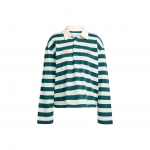 Adidas Originals LS GFX Triibuline Minimalistlik Pullover Pikkade Varrukatega Polo S&auml;rk Naiste topid KF2326 M