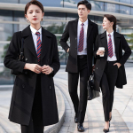 Unisex Professional Wool Blend Double-Breasted Overcoat L