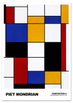 Plakat bauhaus mondrian 30x40 cm