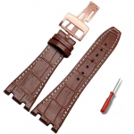 Audemars Piguet AP15400 15703 15500 Royal Oak seeria meeste nahast kellarihm Topelt n&otilde;gusa liidesega kellarihm meestele 26mm 26mm