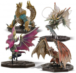 Capcom Monster Hunter FIGURE BUILDER CUBE MONSTER HUNTER Komplekt Karp PVC ABS 4-figuuriline (Rathalos/Zinogre/Mel Zena/Amatsumagatsuchi)