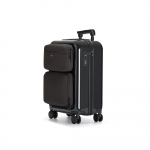 TUPLUS 45L k&auml;sipagasikohver esitaskuga, PC-konstruktsioon, vaikne, kerge, l&ouml;&ouml;gikindel, stiilne, reisimiseks, &auml;rireisiks, TSA-lukustatav, must