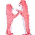 Multifilm Liivaskulptuur Hai Magamiskott Kombinesoon Dinosaurus Pidžaama Flanell Hai Kodukost&uuml;&uuml;m T&auml;iskasvanu Hai &Uuml;lipehme M pink