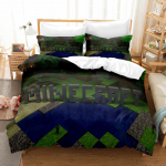 3D digitaaltr&uuml;kiga voodikate kolmeosaline Minecrafti m&auml;ngu laste multikas UK 135*200cm